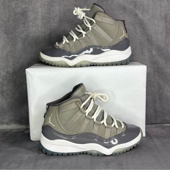 🔥🔥🔥Air Jordan Retro 11 Gray Sneakers Size: 11C🔥🔥🔥 - Picture 1 of 9